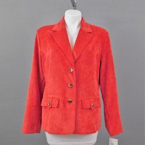 New Southern Lady Women Blazer Red 12‎